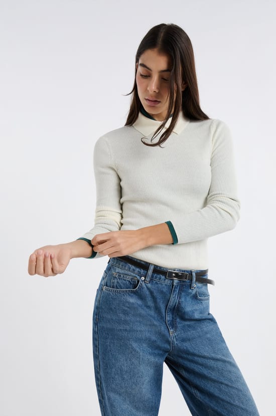 Polo manches longues;${refinementColor}