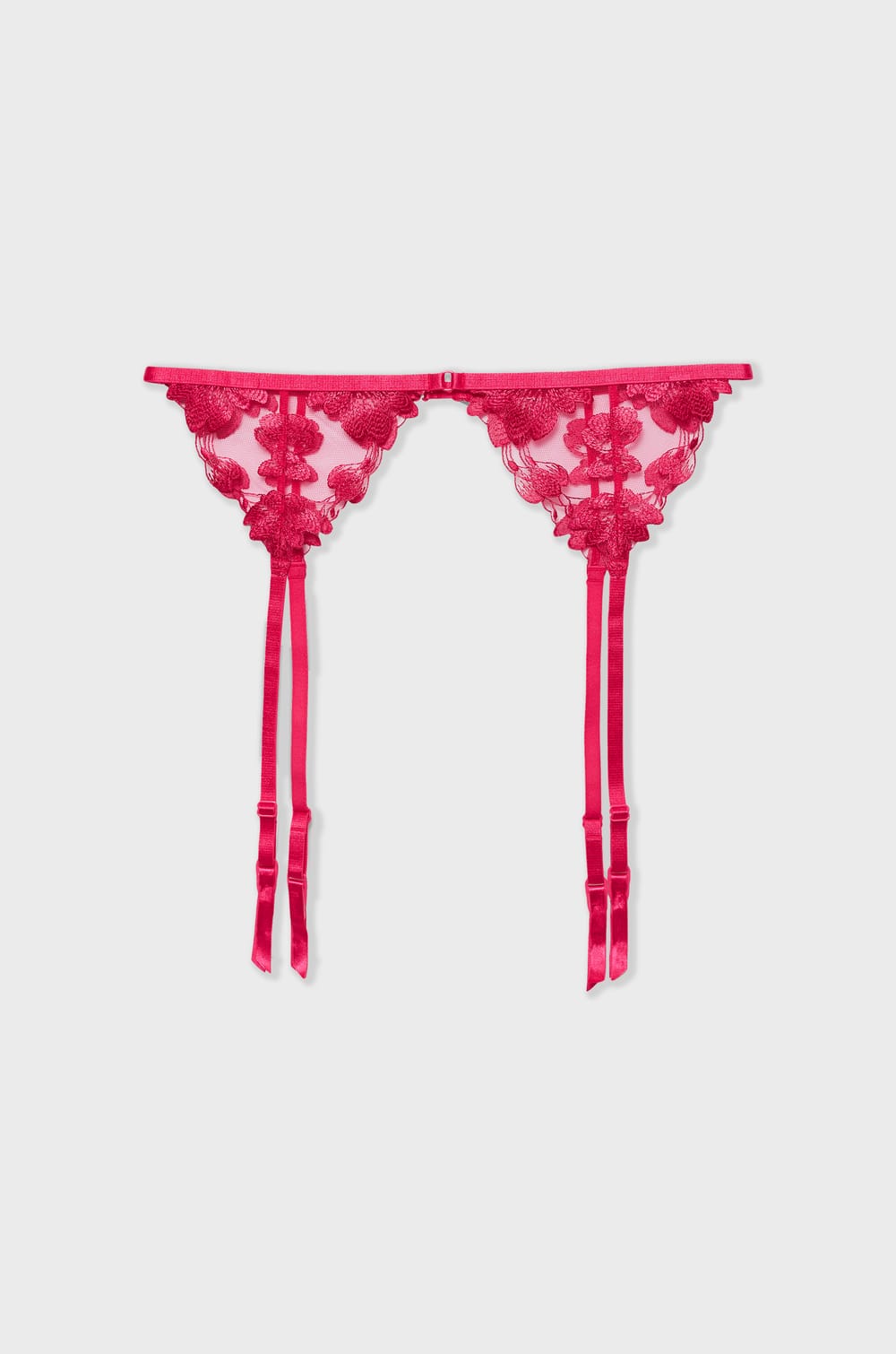 Floral Lace Garter Belt;${refinementColor}