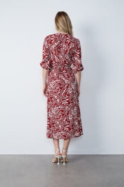 Robe longue à motifs;${refinementColor}