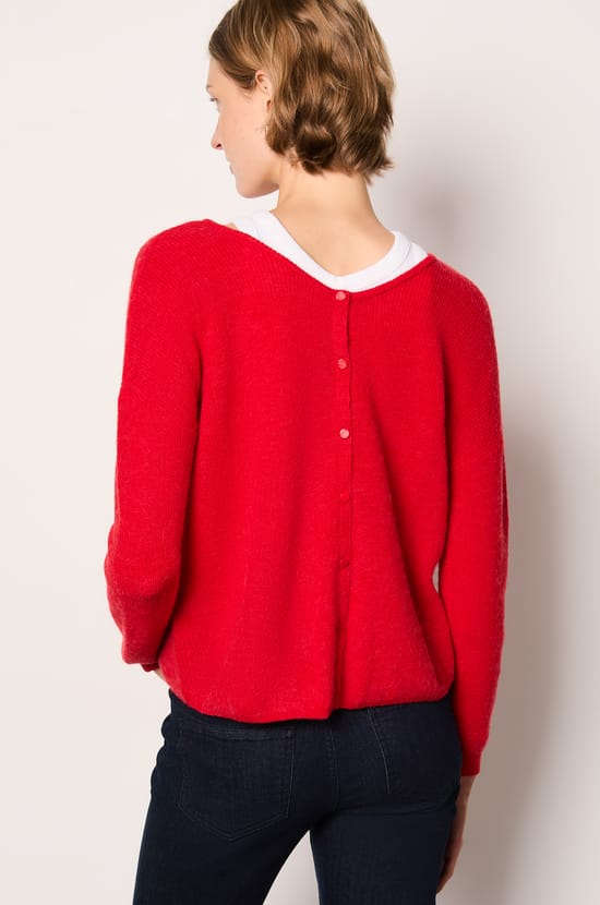 Back-Buttoned Cardigan;${refinementColor}