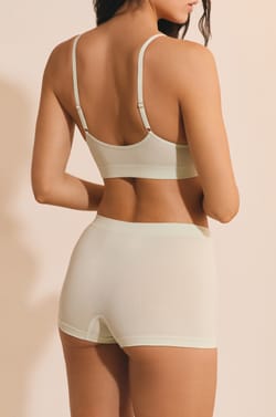 Seamless Boyshort in Organic Cotton;${refinementColor}