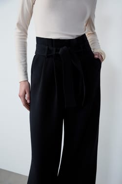 Wide Tie-Waist Trousers;${refinementColor}