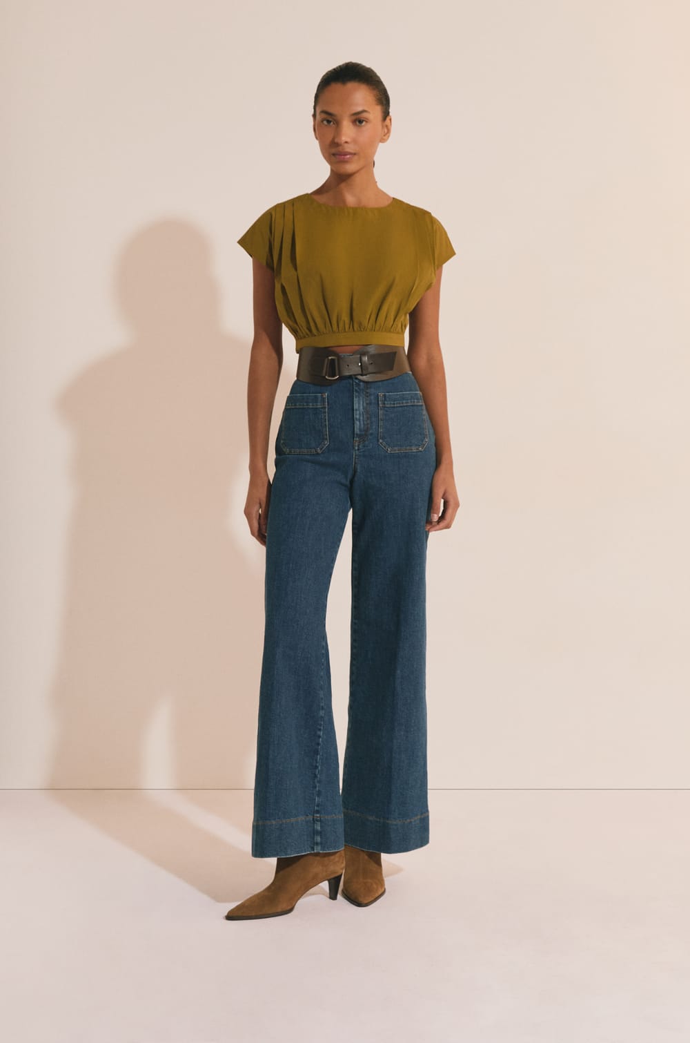 Top court en coton;${refinementColor}