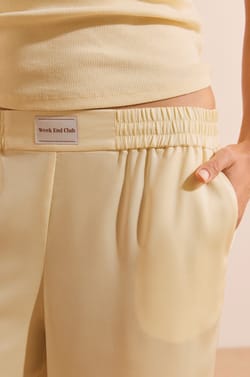 Pantalon de pyjama satin&eacute;;${refinementColor}