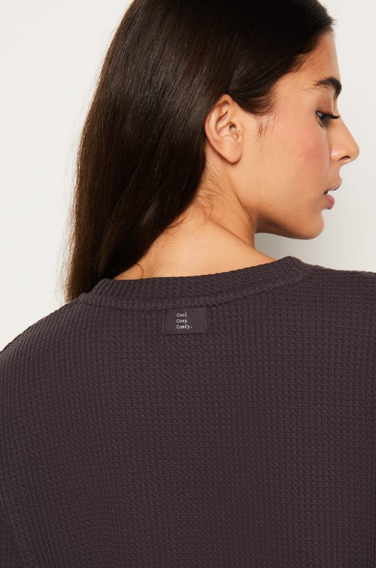 Sweat de pyjama gaufré;${refinementColor}