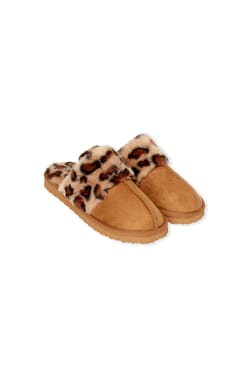 Chaussons mules &agrave; motif l&eacute;opard;${refinementColor}