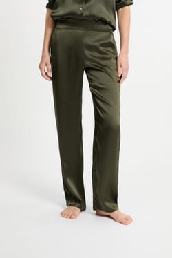 Pantalon de pyjama en soie;${refinementColor}