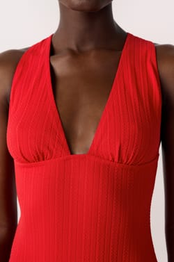 Textured One-Piece Swimsuit;${refinementColor}