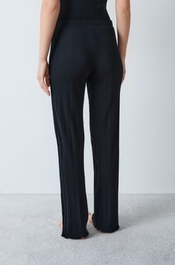 Pantalon de pyjama en maille côtelée Richelieu ;${refinementColor}