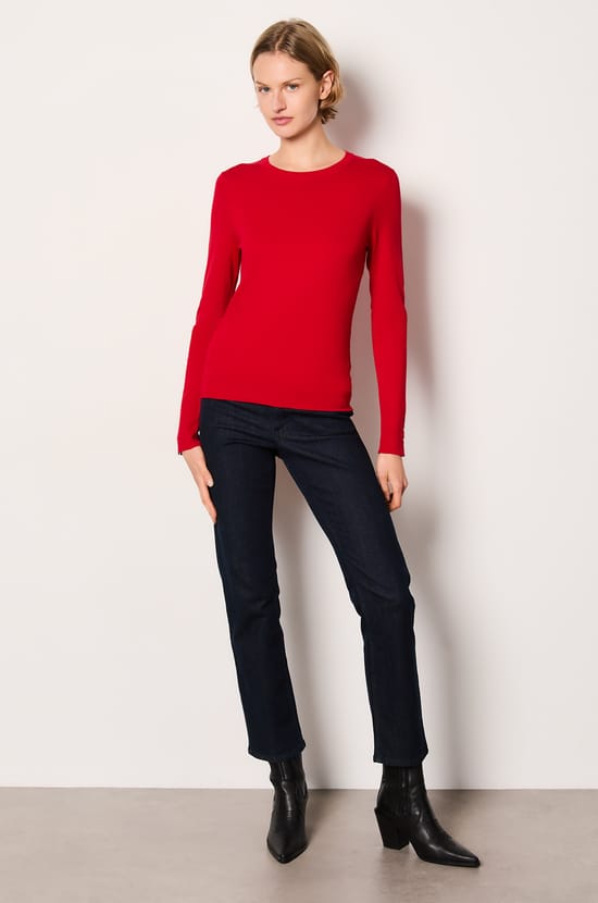 Crew Neck Sweater;${refinementColor}