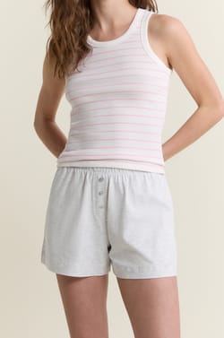 Short de pyjama boyfriend en coton ;${refinementColor}