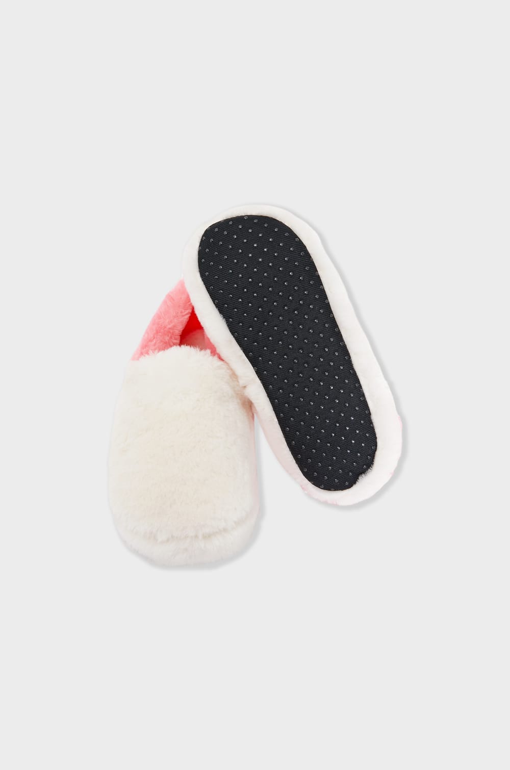 Faux Fur Mule Slippers;${refinementColor}