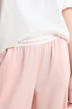 Pantalon de pyjama taille &eacute;lastique "move, smile, sleep";${refinementColor}