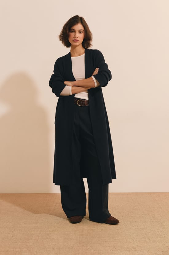 Manteau long fluide;${refinementColor}