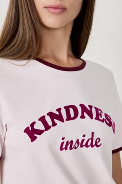 Bedrucktes Pyjama-T-Shirt;${refinementColor}