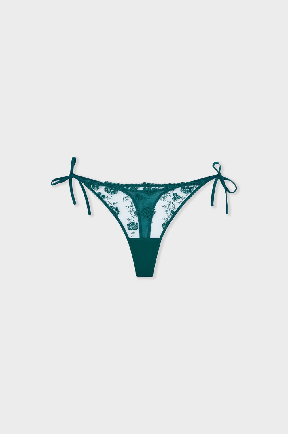 Tanga de hilo de tul bordado;${refinementColor}