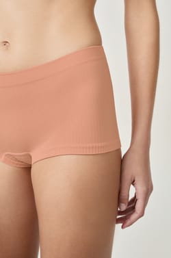 Ribbed Boyshort;${refinementColor}