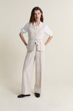 Broek met strepen;${refinementColor}