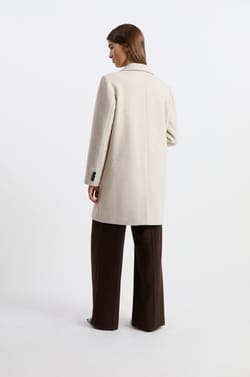 Manteau mi-long droit;${refinementColor}