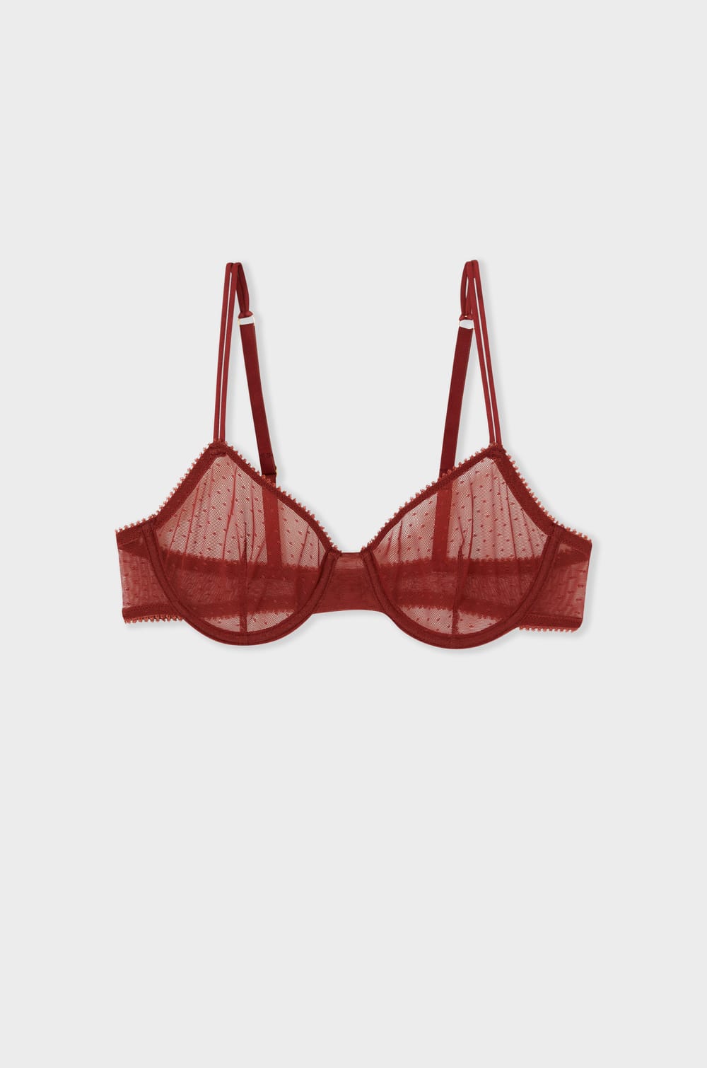 Soutien-gorge classique en tulle;${refinementColor}