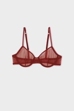 Soutien-gorge classique en tulle;${refinementColor}