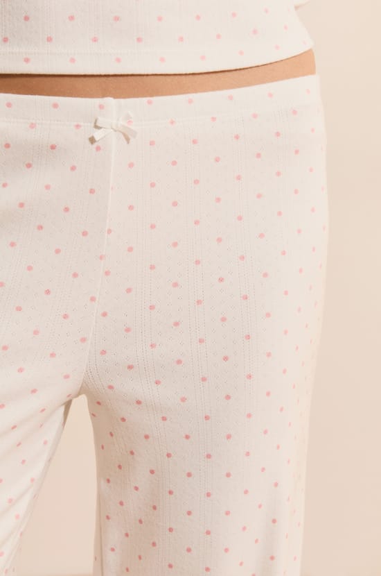 Pantalon de pyjama &agrave; pois;${refinementColor}