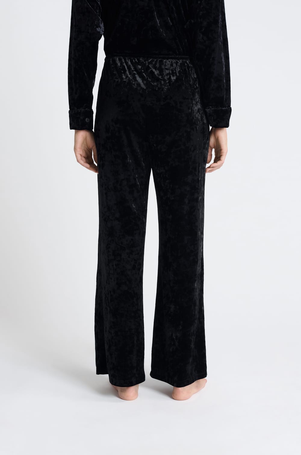 Pantalon de pyjama en velours;${refinementColor}