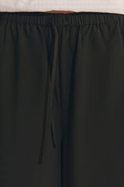 Pantalon &agrave; taille ajust&eacute;e en coton;${refinementColor}