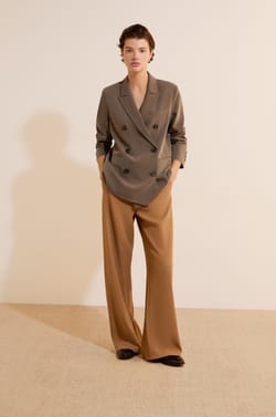 Veste blazer &agrave; rayures;${refinementColor}