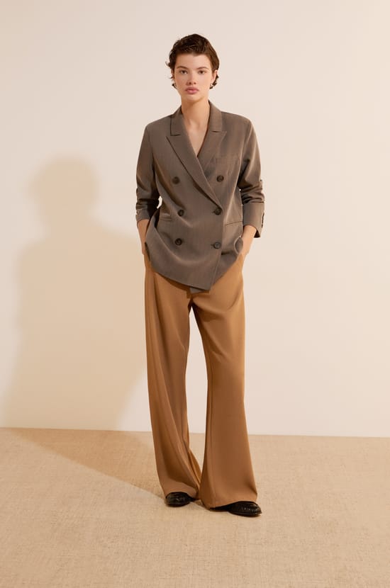 Veste blazer &agrave; rayures;${refinementColor}