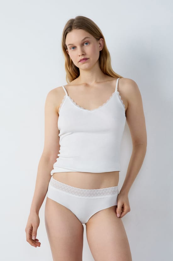 Cotton Boyshort with Back Seam;${refinementColor}
