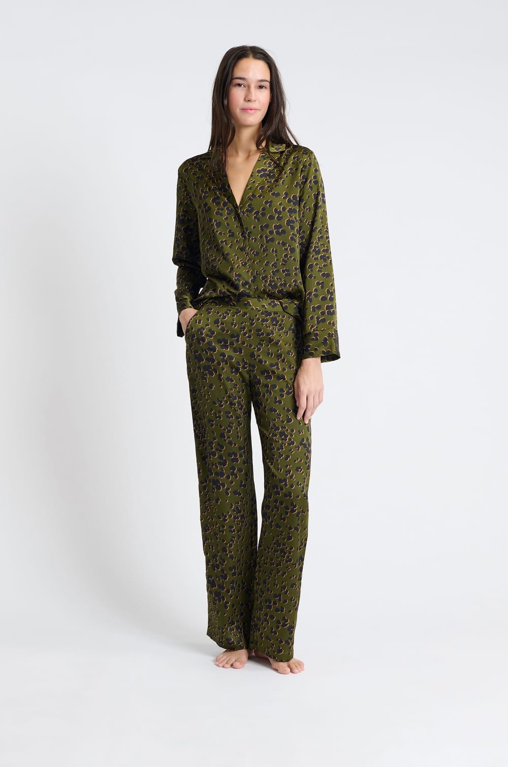 Pantalon de pyjama à imprimés;${refinementColor}