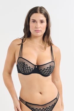 Bra No.9 - Balconette with embroidered details;${refinementColor}