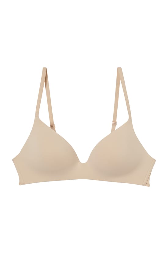 Soutien-gorge triangle sans armature en microfibre;${refinementColor}