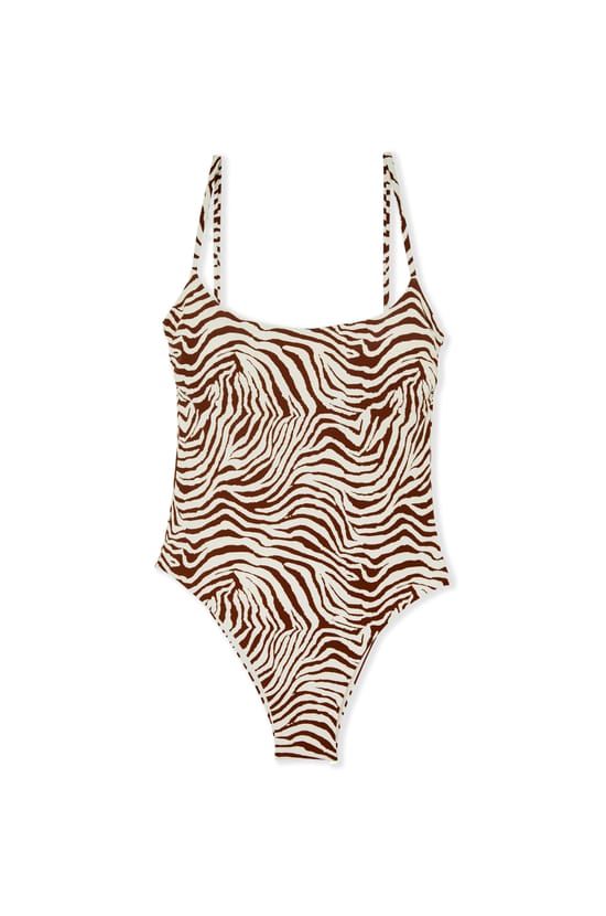 One-Piece Patterned Swimsuit;${refinementColor}