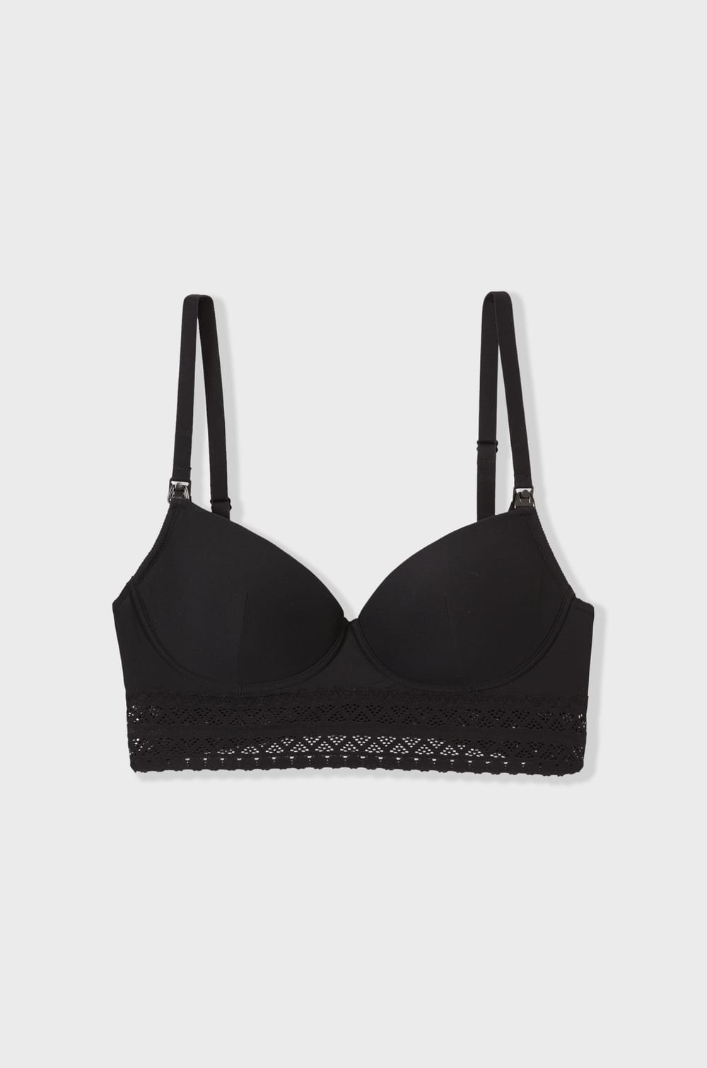 Sujetador con copas finas, clips de lactancia;${refinementColor}