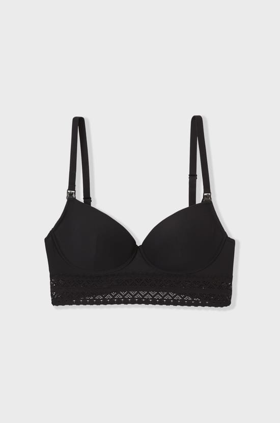 Sujetador con copas finas, clips de lactancia;${refinementColor}