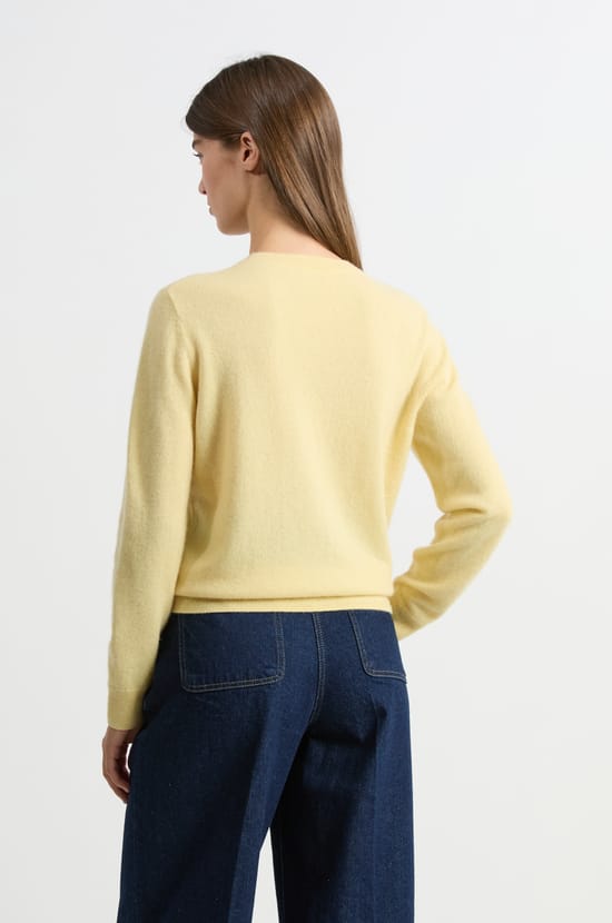 Pull col rond en cachemire;${refinementColor}
