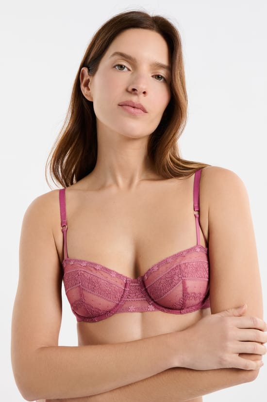 Bra N.9 - Balconette in Lace;${refinementColor}