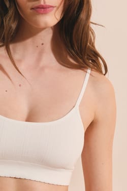 Soutien-gorge brassi&egrave;re en pointelle;${refinementColor}