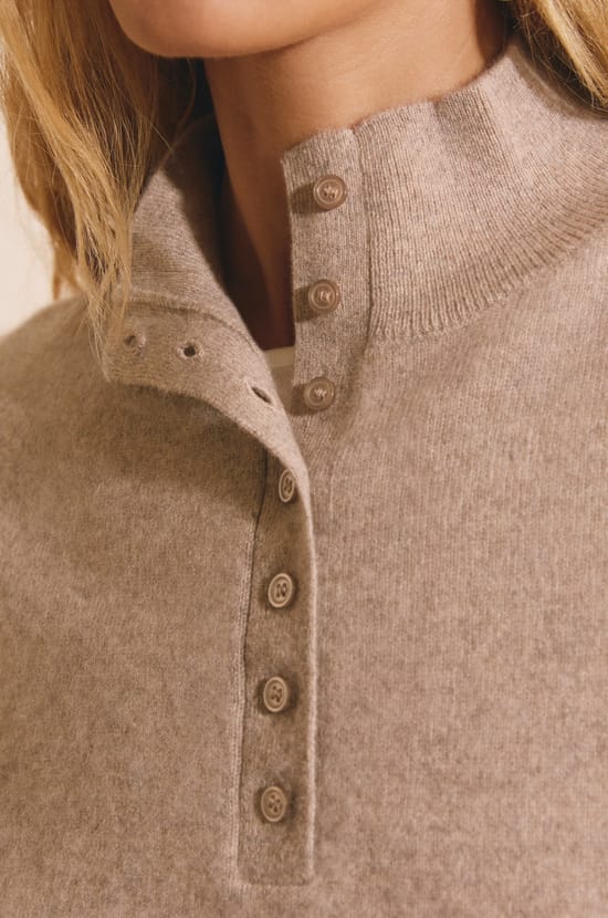 Pull &agrave; manches longues 100% cachemire;${refinementColor}