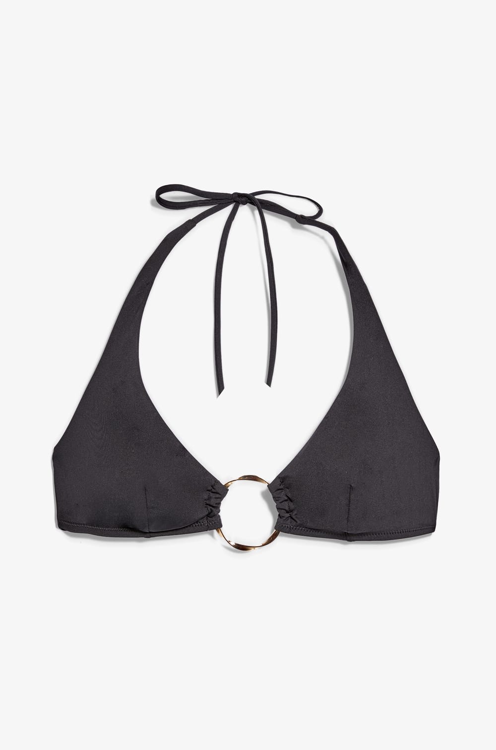 Triangle Bikini Top with Ring Detail;${refinementColor}