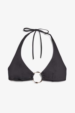 Triangle Bikini Top with Ring Detail;${refinementColor}