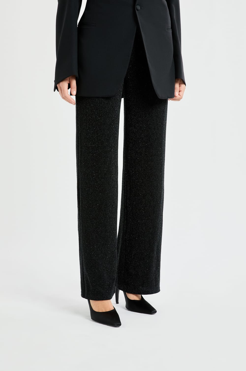 Legginsy o szerokim kroju z opalizującym efektem;${refinementColor}