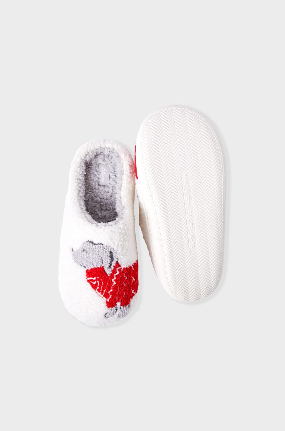 Chaussons à motifs en fausse fourrure;${refinementColor}