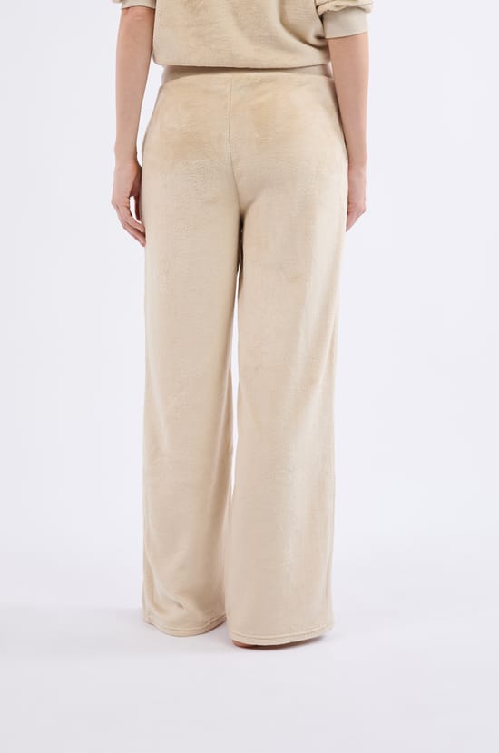 Velvet Effect Pyjama Trousers;${refinementColor}