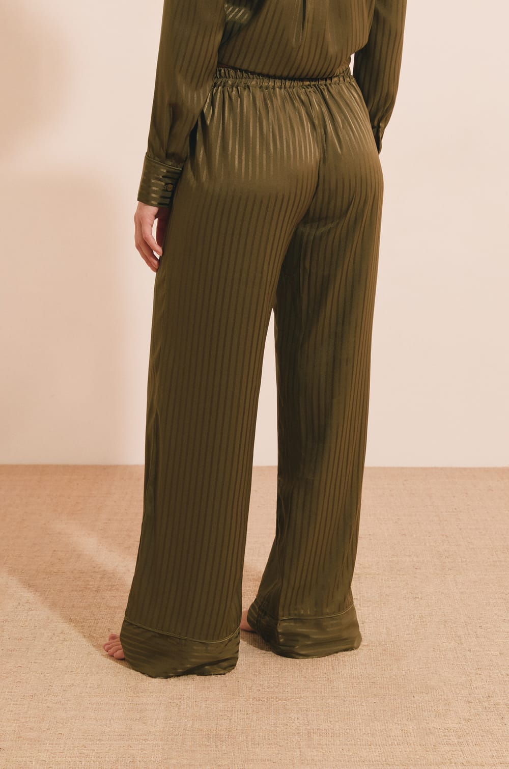 Pantalon de pyjama &agrave; rayures;${refinementColor}