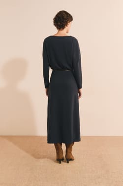 Robe longue en maille;${refinementColor}