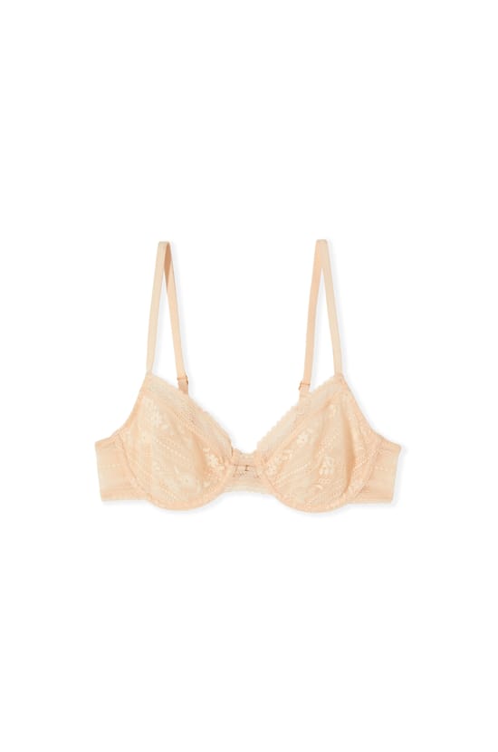 Lace Bra with Golden Jewel;${refinementColor}