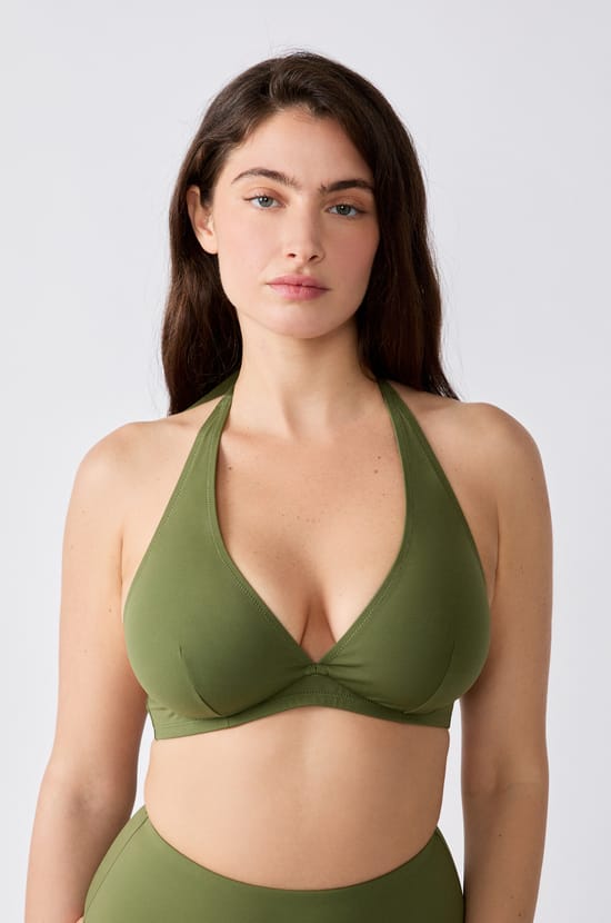 Underwired Triangle Bikini Top;${refinementColor}